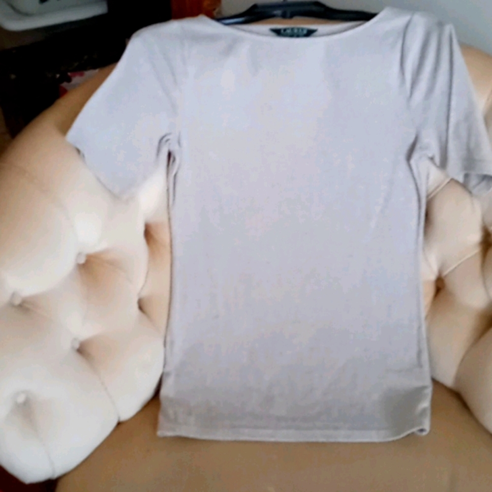 Lauren rally Lauren Grey shirt